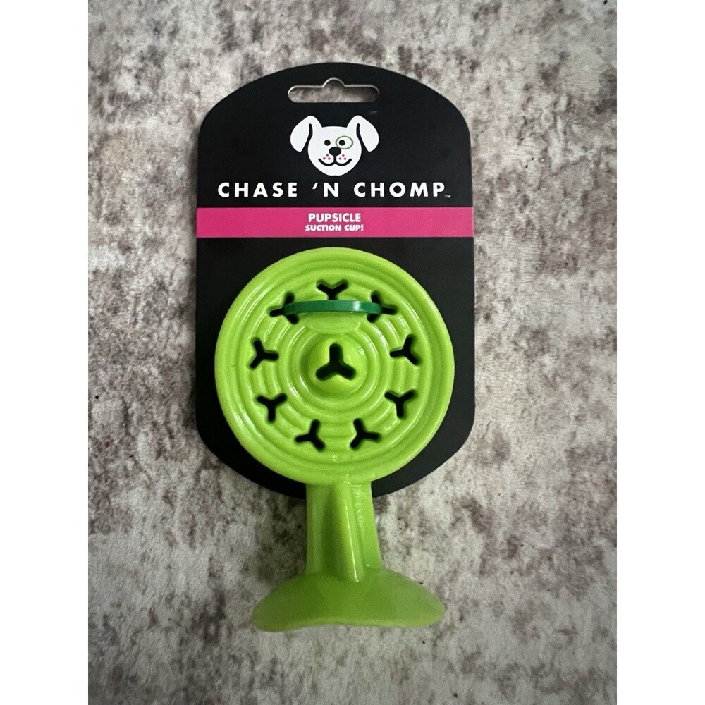 Chase 'n Chomp Dog Chew Toy - Pup sickle - Treat Holders - Suction Cup - NEW